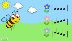 Plante as Florzinhas (Google Slides - percepção auditiva do movimento sonoro, inclui saltos) R$ 10,00